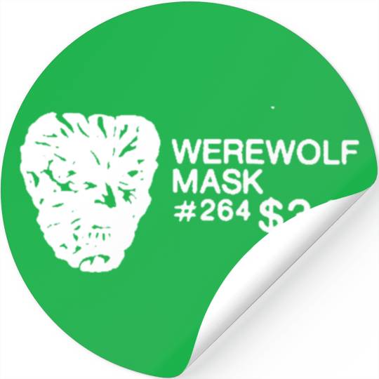 WEREWOLF MASK - W Stickers