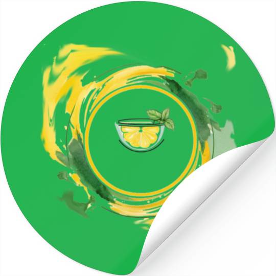 Lemonade in a Glass Stickers