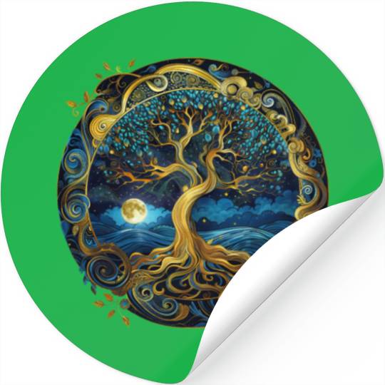 Irish Nordic Celtic Tree of Life Yggdrasil Stickers