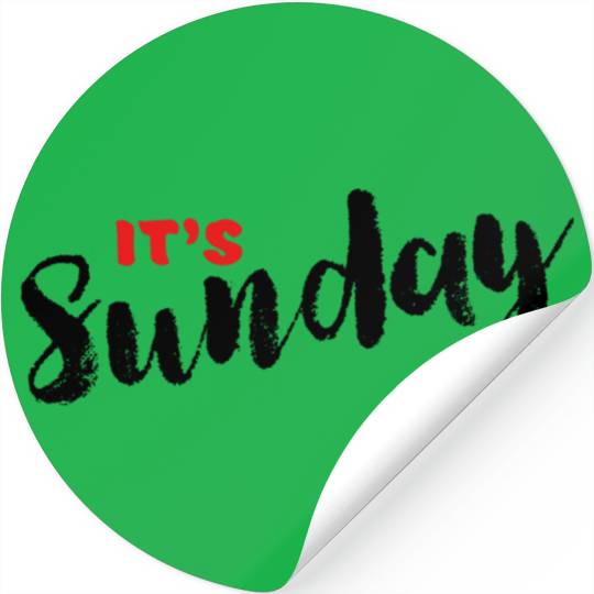 Day Name Stickers for Daily - It's Sunday