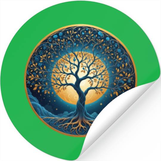Irish Nordic Celtic Tree of Life Yggdrasil Stickers