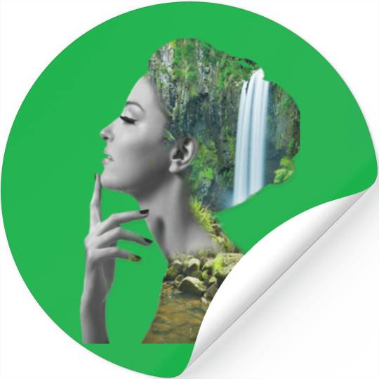 "Girls Waterfall Stickers - Trendy & Stylish Summer