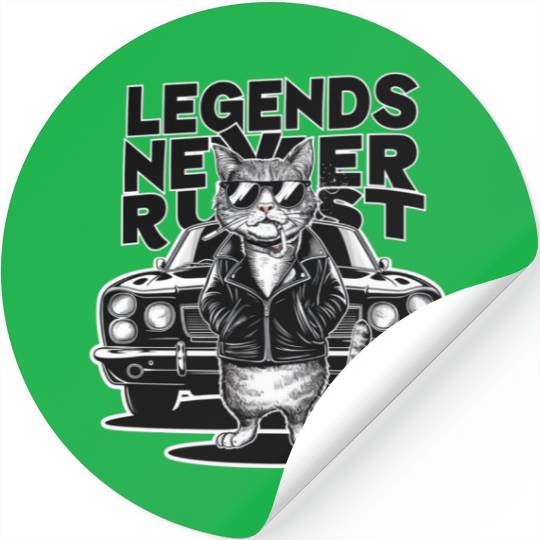 GANGSTA CAT oversized Stickers