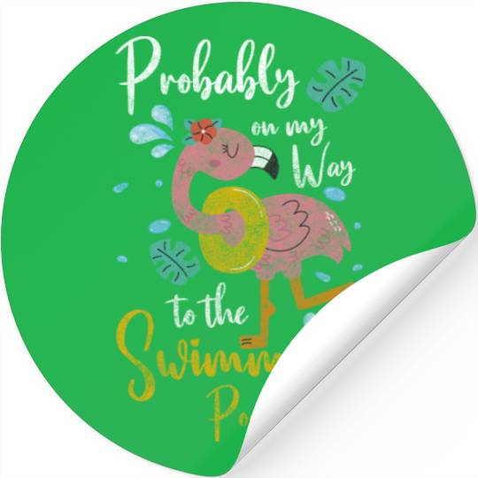 Pool Party Diving Summer Stickers