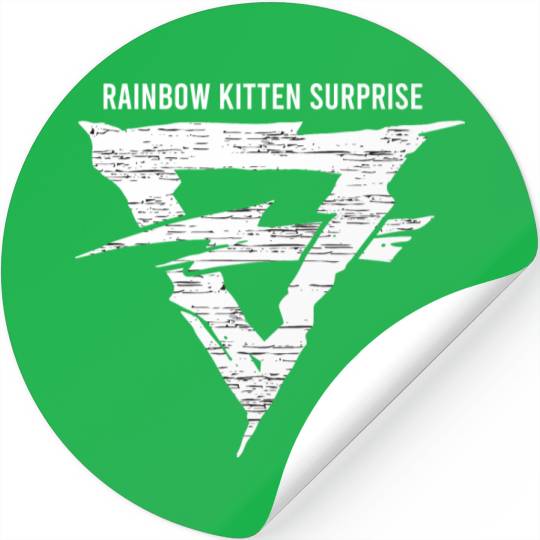Rainbow Kitten Surprise Indie Band Tribute Stickers