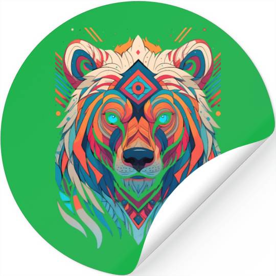 Native American Spirit Wolf Stickers