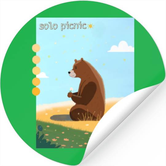 solo picnic for outdoor picnics Stickers