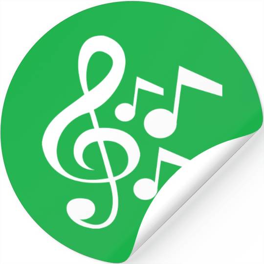 Music Clef Note French Violin Treble Musical Sound Stickers