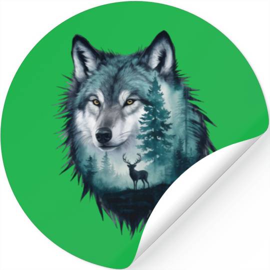 Wolf 2 Stickers