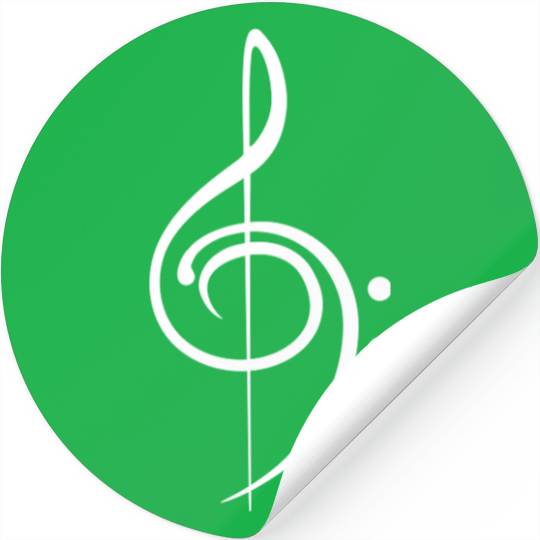 Music Clef Note French Violin Treble Bass Sound Stickers