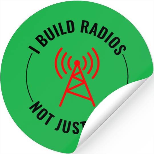 Amateur Ham Radio Operator Radio Waves Frequency Stickers