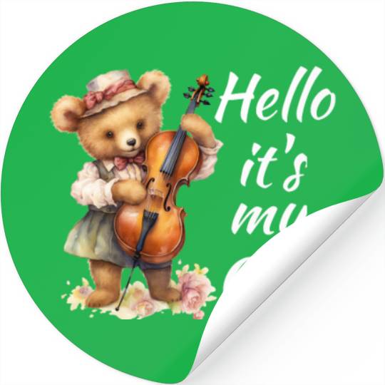 Hello it's my Cello Orchestra Musicians Stickers