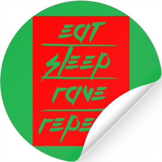 Eat Sleep Rave Repeat Daily Dance Music Party Life Stickers