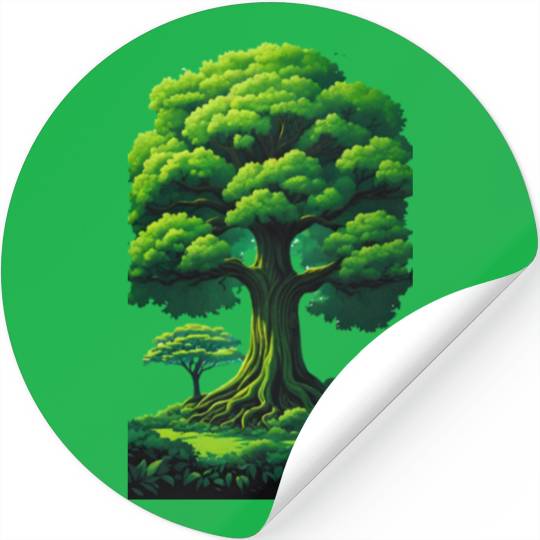 Enchanted Forest Motif - Whimsical Nature-Inspired Stickers