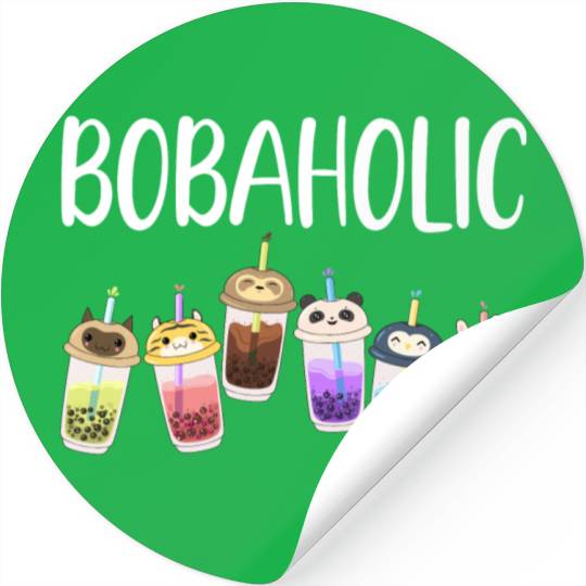 Boba-Holic Boba Lover Bubble Japan K-pop Korean Stickers