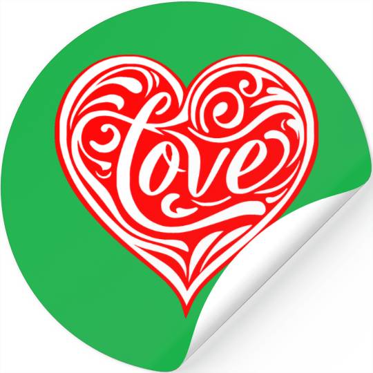 Tribal Love Heart LIKE US ON FACEBOOK # Stickers