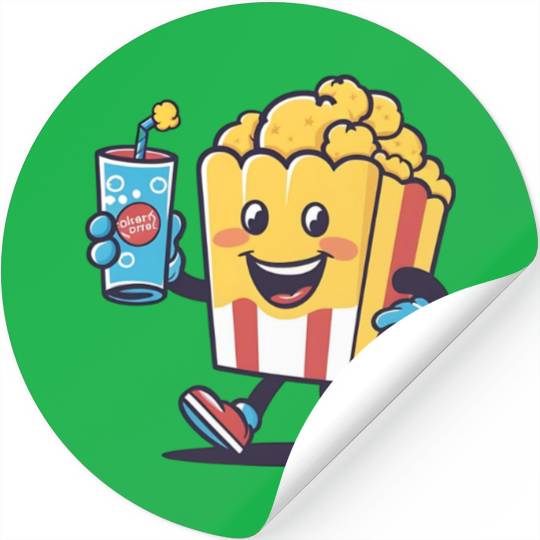 Popcorn and Soda: Moments of Joy Stickers