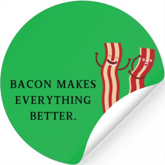 Bacon Bliss: Humor Meets Breakfast Art Stickers