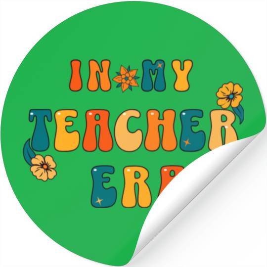 In My Teacher Era Retro Stickers, Back to School