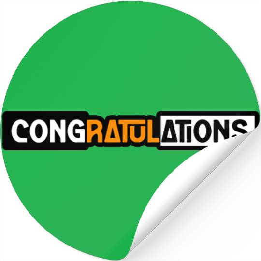 CONGRATULATIONS Stickers Stickers