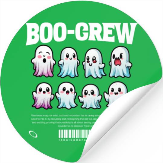 Boo Crew - Halloween Cute Ghost Stickers
