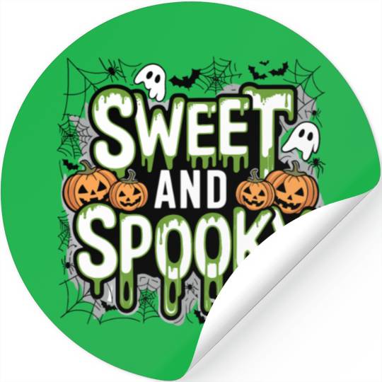 Sweet and Spooky - Sweet Halloween Saying Stickers