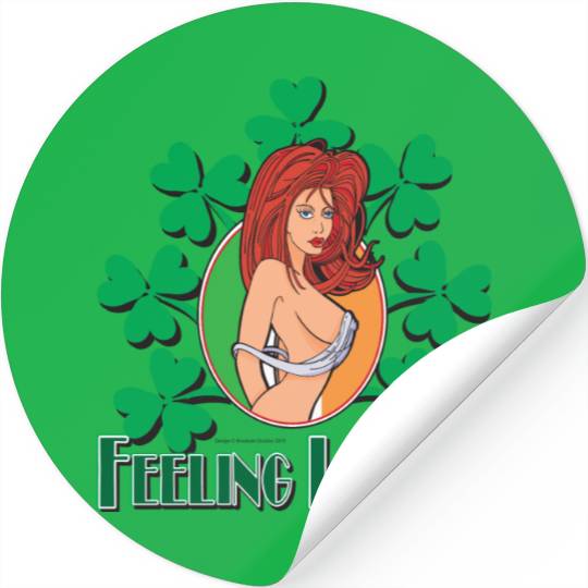Feeling Lucky Girl Stickers
