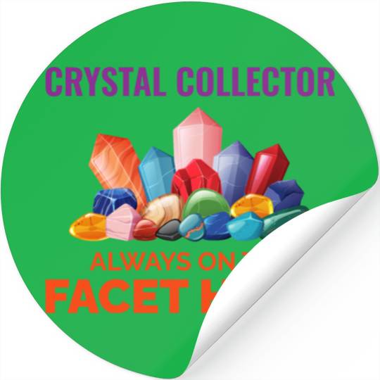 Crystal Collecting Rock Hunting Mineral Collector Stickers