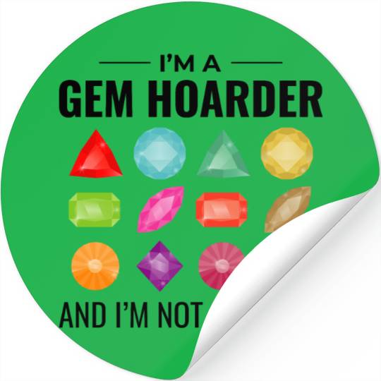 Crystal Collecting Rock Hunting Mineral Collector Stickers