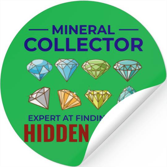 Crystal Collecting Rock Hunting Mineral Collector Stickers
