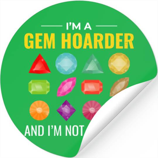 Crystal Collecting Rock Hunting Mineral Collector Stickers