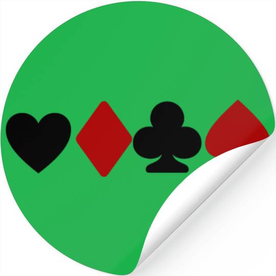 playing card lovers Stickers