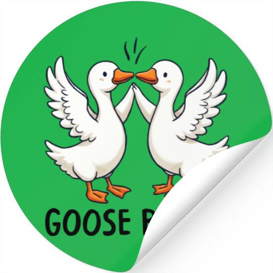 Cute Goose Bumps Funny Animal Pun Lover Stickers