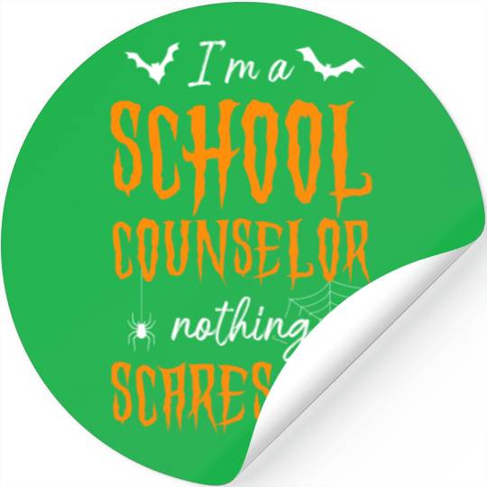 School Counselor Mom Halloween I'm Stickers