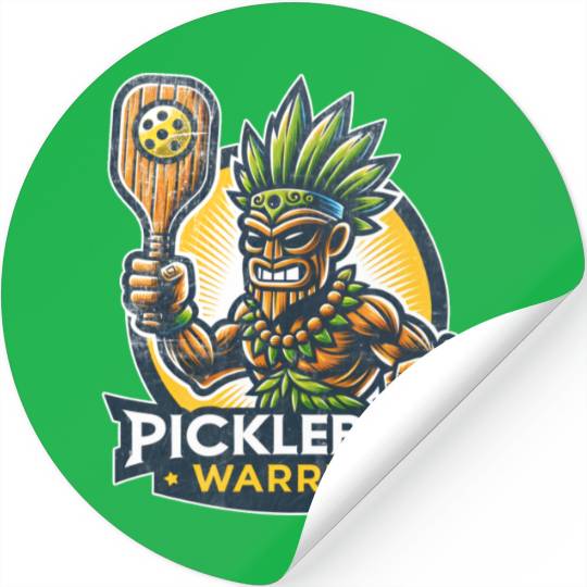 Pickleball Warrior Stickers