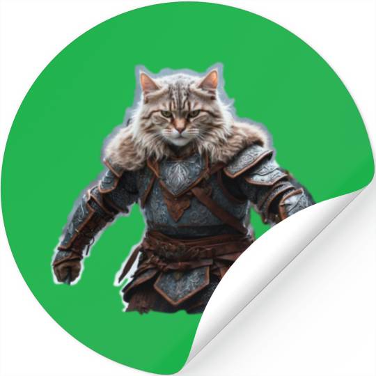VIking cat Valhalla calling Stickers