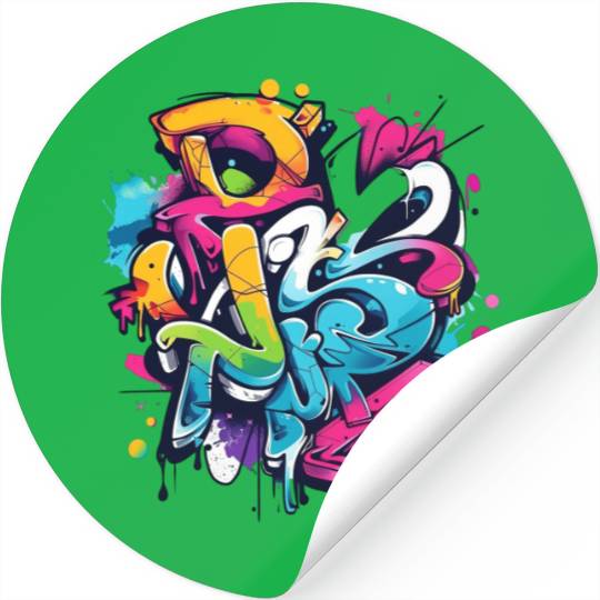 cool winter graffiti Stickers