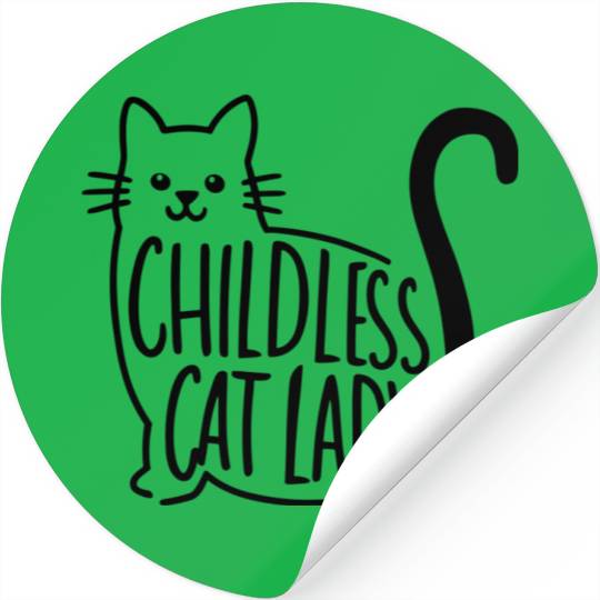 Childless Cat Lady Kamala Harris Stickers