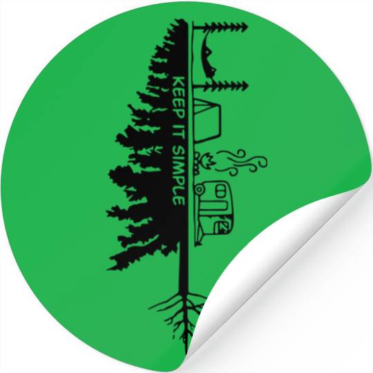 Keep It Simple Camping Tree Stickers