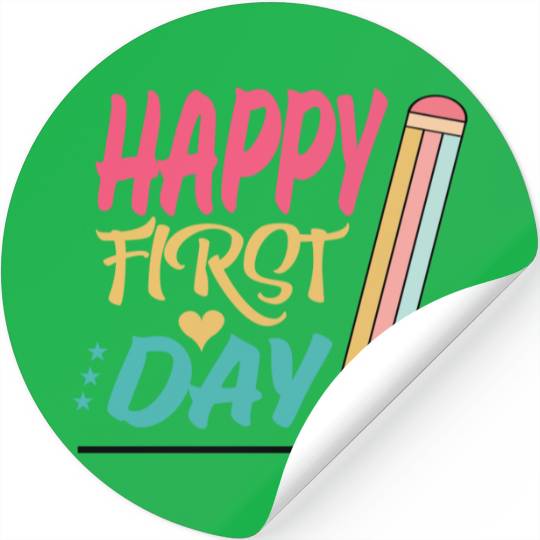 Discover Happy First Day Of School Stickers