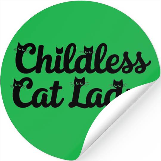 Childless Cat lady Kamala Harris Stickers