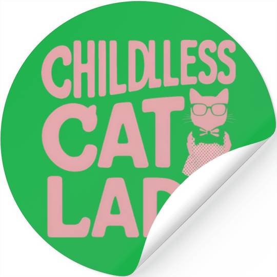 Childless Cat lady Kamala Harris Stickers