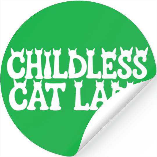 Childless Cat lady Kamala Harris Stickers