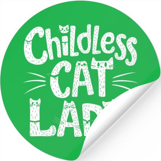 Childless Cat lady Kamala Harris Stickers
