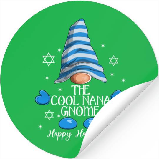 The Nana Gnome Funny Family MatchingGroup Hanukkah Stickers