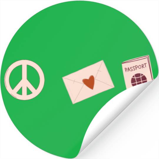 Peace, Love and Passport Stickers