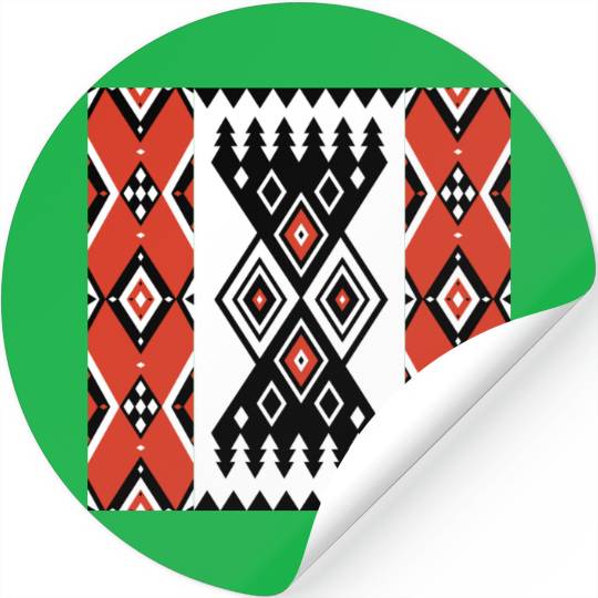 Traditional Geometric Design SADO Stickers
