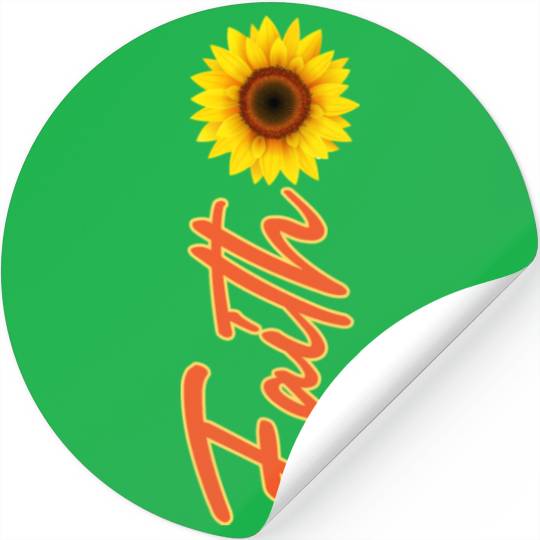 Sunflower Faith Stickers