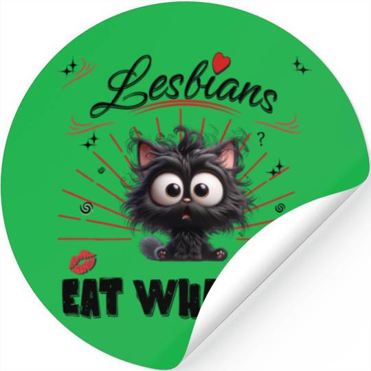 Lesbians Eat What? Stickers