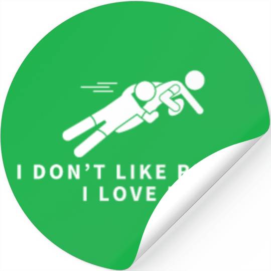 I Love Rugby Funny Rugby Player Stickers